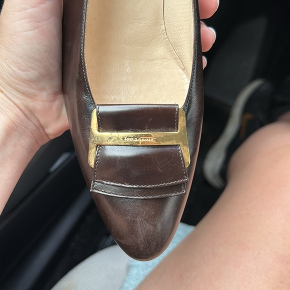 Vintage Salvatore ferragamo brown pumps - Picture 3 of 8